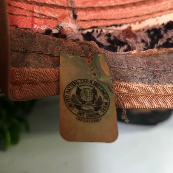 VTG United Hatters Tweed Houndtooth Unisex Retro Hat - Picture 6 of 13